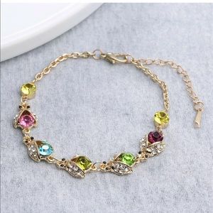 Lady bug bracelet rhinestone